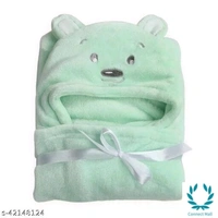 New Born Baby Combo Pack Hooded Wearale Wrapper And Baby Bath towel - LXHXB:(78 X2X82) CM, Multipack of:2